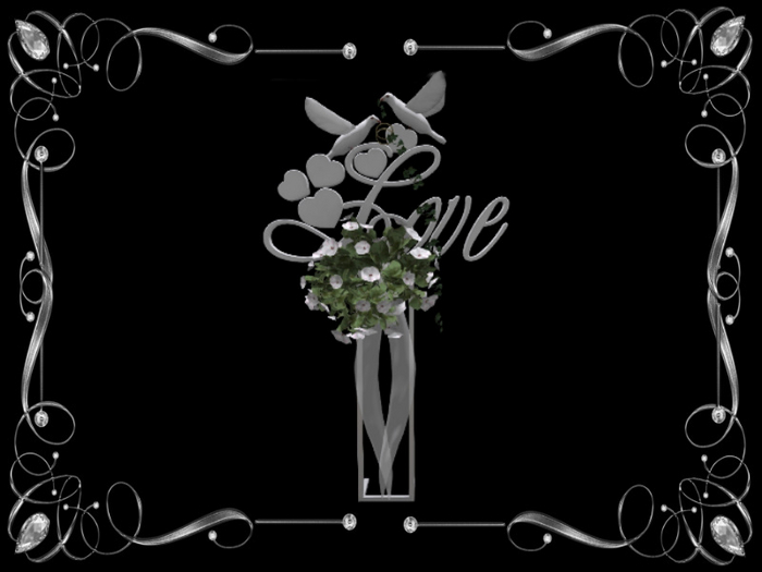 Flying Doves white Flower white