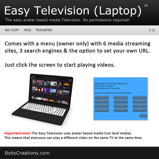 Easy Television V2 (Laptop) 