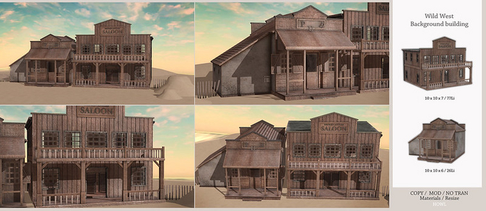 Howl - Wild West Background building FATPACK [ADD]