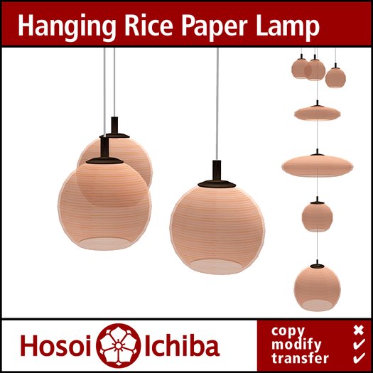 Discount - Antique Hanging Rice Paper Lamp - 05