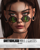 CVNTROVERSY // holo j. glasses; acid green