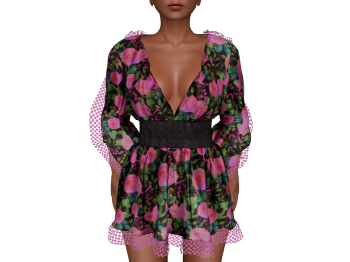 Tunic Dress Pink Flower