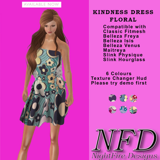 [NFD] Ladie's Kindness Dress Floral Demo
