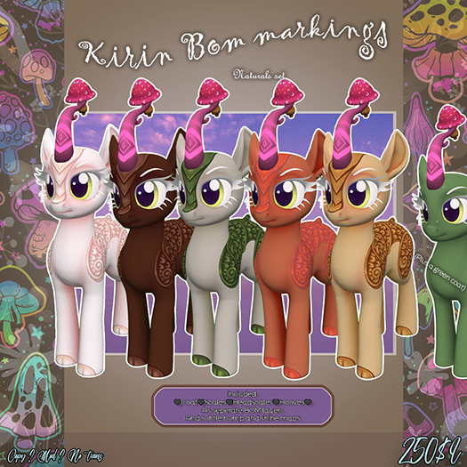 [MoMu] Kirin Bom markings Natural set