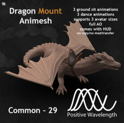 Dragon Mount [ Common 29 ] by PositiveWavelength /ADD ME