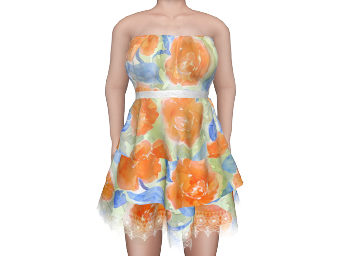 Flower Dress Orange