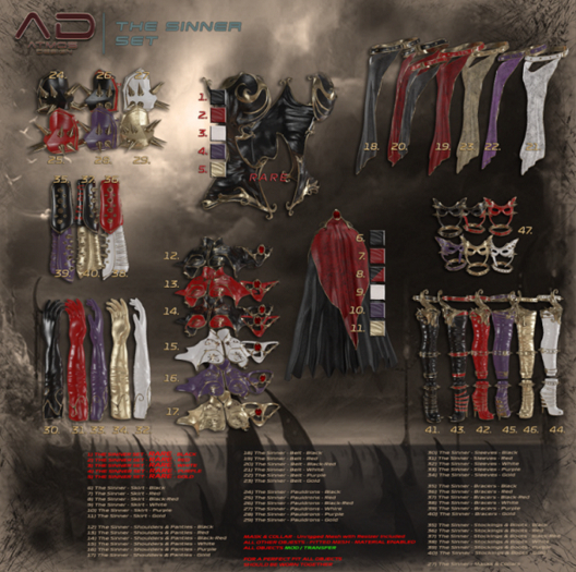 04 [AD] - The Sinner - CORSET - Purple RARE