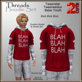Threads Hoodie Set [2cute] Blah Blah Blah