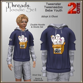 Threads Hoodie Set [2cute] Adopt A Ghost