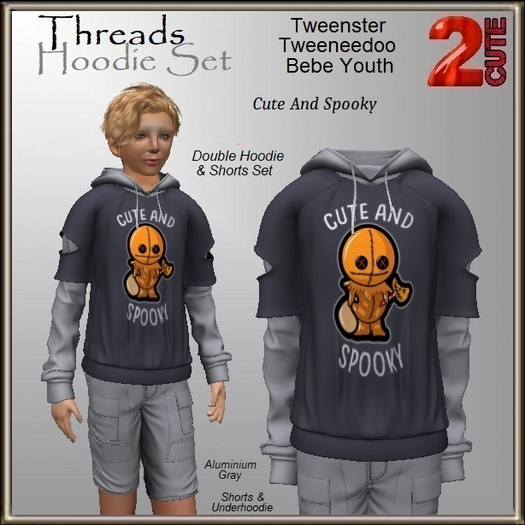 Threads Hoodie Set [2cute] Cute And Spooky