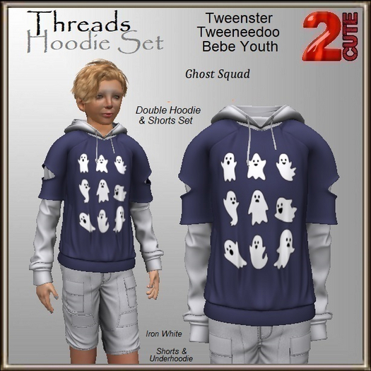 Threads Hoodie Set [2cute] Ghost Squad