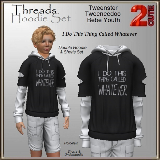 Threads Hoodie Set [2cute] I Do This Thing Called...