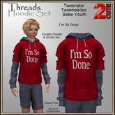 Threads Hoodie Set [2cute] I'm So Done