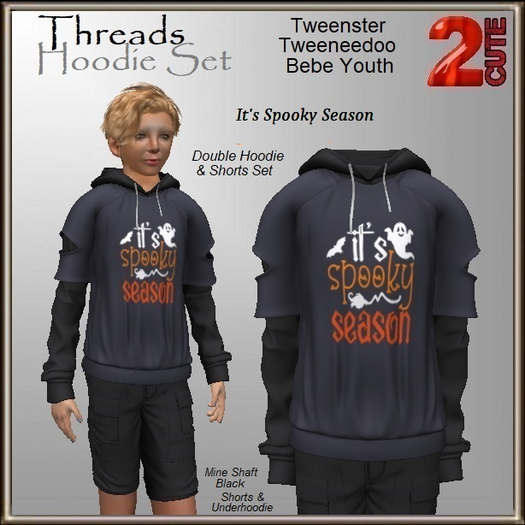 Threads Hoodie Set [2cute] It's Spooky Season