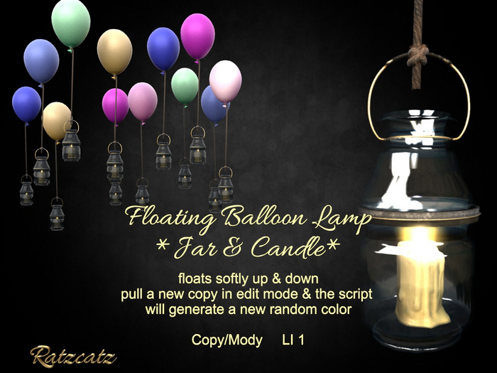 .: RatzCatz :. Balloon Lantern *Jar & Candle*