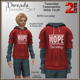 Threads Hoodie Set [2cute] NOPE Not Today