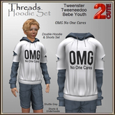 Threads Hoodie Set [2cute] OMG No One Cares