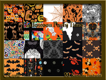 Halloween Party Time Seamless Texture Set