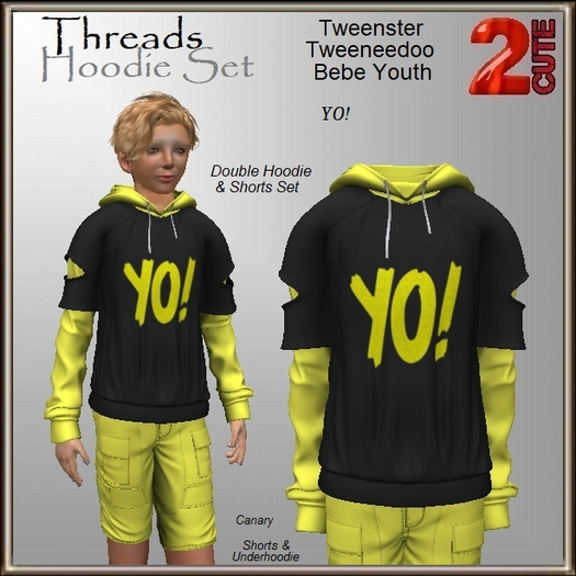 Threads Hoodie Set [2cute] YO!
