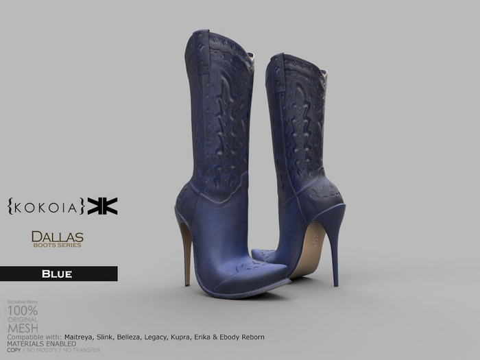 Dallas :: Woman Boots :: Blue :: {kokoia}