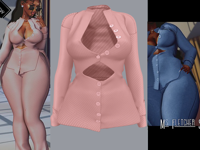 {ABC} Ms Fletcher Top Ribbed Nude