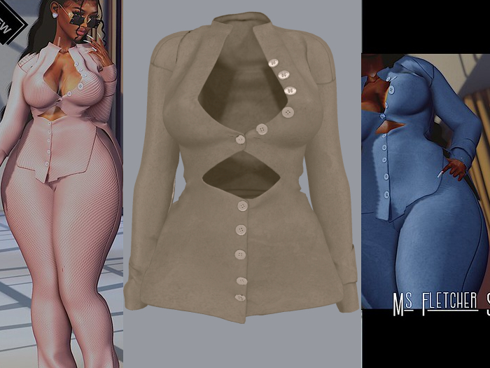 {ABC} Ms Fletcher Top Suede Pea