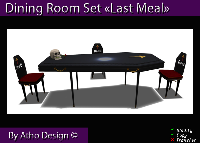 Dining Room Set "Last Meal" Halloween 