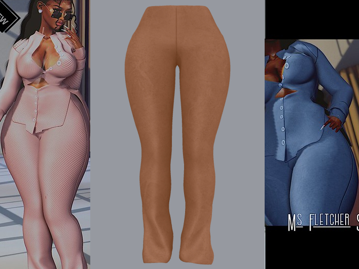 {ABC} Ms Fletcher Pants Suede Tan