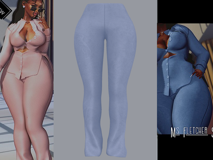 {ABC} Ms Fletcher Pants Suede Ice