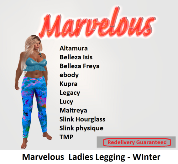 Marvelous  Ladies Legging - WInter