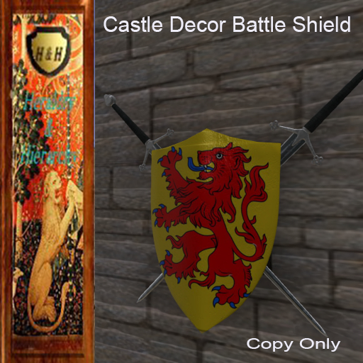 Battle Shield & Crossed Claymores Wall Display