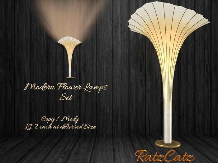 .: RatzCatz :. Modern Flower Lamp Set