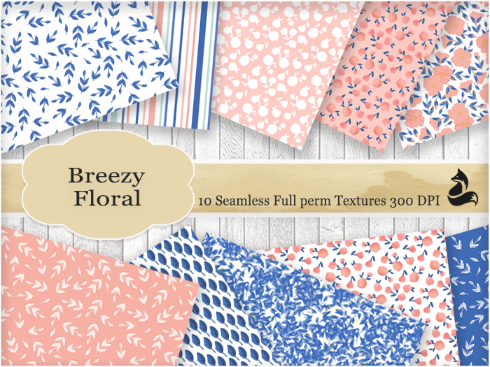 FF Breezy Floral Seamless Textures