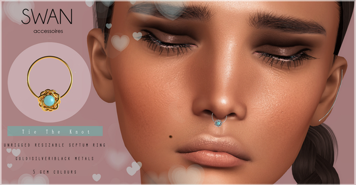 Swan Tie the Knot Septum Ring