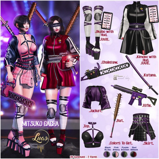 Luas Mitsuko Rifle Black & Lilac