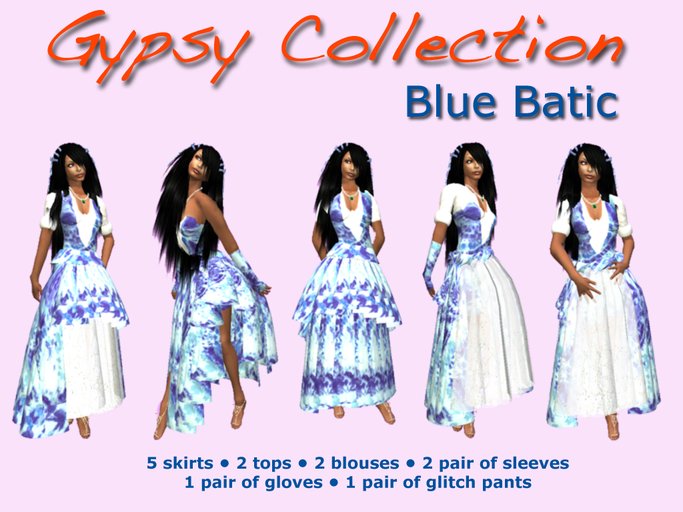 Gypsy Dress - Gypsy Dresses Blue Batic