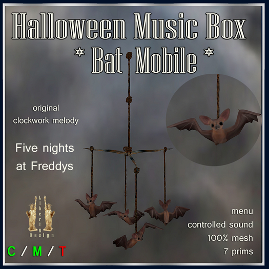 Halloween Musical clock "Bat Mobile" V4 (boxed)