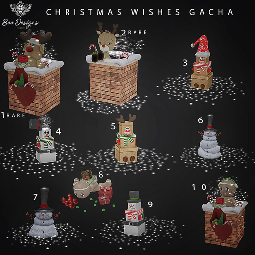 02 Bee Designs Christmas Wishes RARE