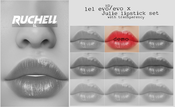*DEMO* Ruchell: Julie Lipstick Set 'lel evo/x' HD