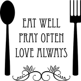 Eat Well Wall Decal