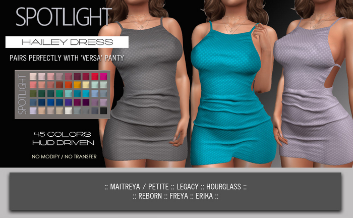 SPOTLIGHT - HAILEY DRESS (DEMO Available In-World) 