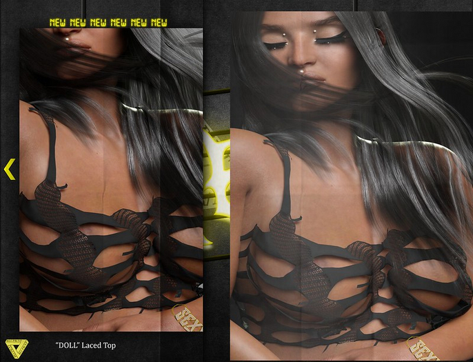 Blupr/nt - "DOLL" LACED TOP - Exclusive FP 