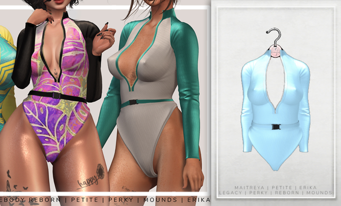 [Aleutia] Keshi Wetsuit -  Baby Blue