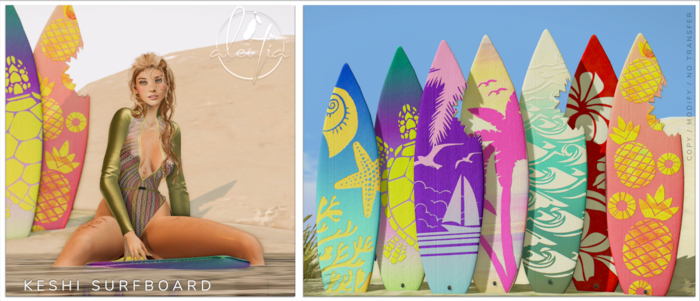 [Aleutia] Keshi Surfboard Set