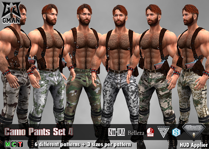 [GMan] P - Camo Pants Set 4