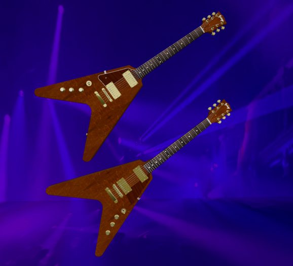 Albert Kings Lucy Flying V RIGHT and Left (Box)