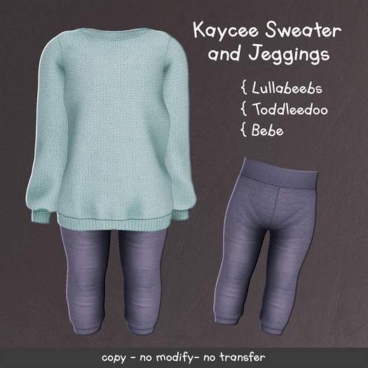 LeMomo: Kaycee Sweater and Jeggings - Mint {TD/BB/LB}