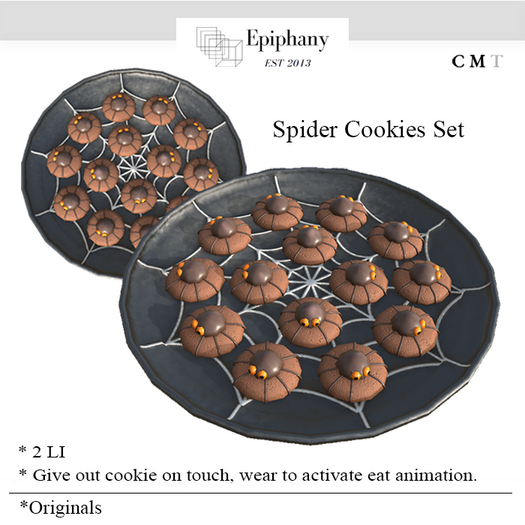 Original Halloween Treats - Spider Cookies Set
