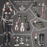 .{PSYCHO:BYTS}. ZHORA PROJECT FULL SET WHITE (MAITREYA)