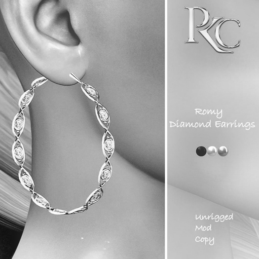 *PKC* Romy Diamond Earrings DEMO